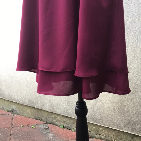 Nymphe maroon dress small - Picture 3 of 7